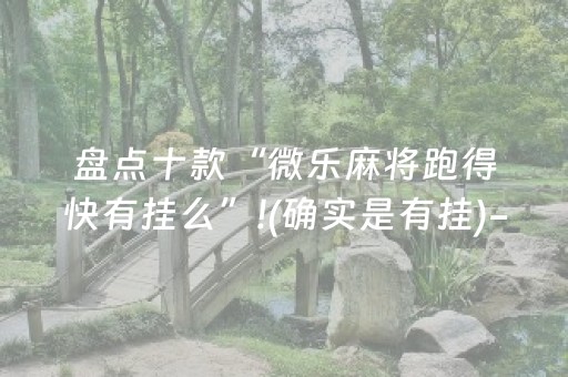 盘点十款“微乐麻将跑得快有挂么”!(确实是有挂)-抖音