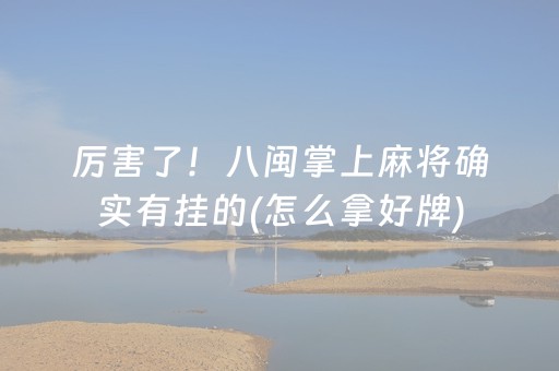 厉害了！八闽掌上麻将确实有挂的(怎么拿好牌)