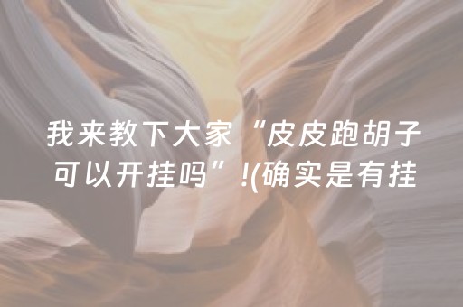 我来教下大家“皮皮跑胡子可以开挂吗”!(确实是有挂)-抖音