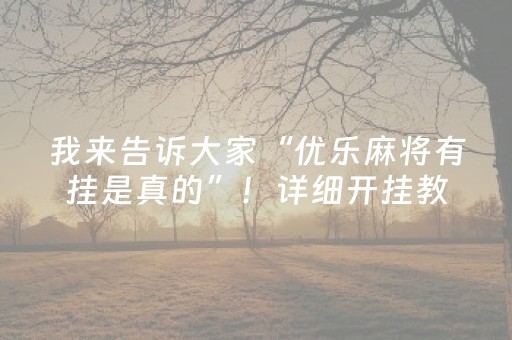 玩家实测“微乐天津麻将赢牌技巧（助赢神器通用版）