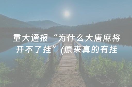 重大通报“为什么大唐麻将开不了挂”(原来真的有挂)-抖音