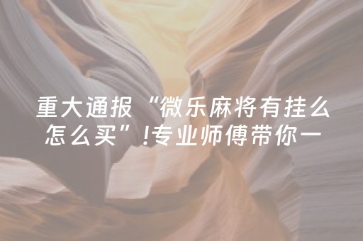 重大通报“微乐麻将有挂么怎么买”!专业师傅带你一起了解（详细教程）-抖音