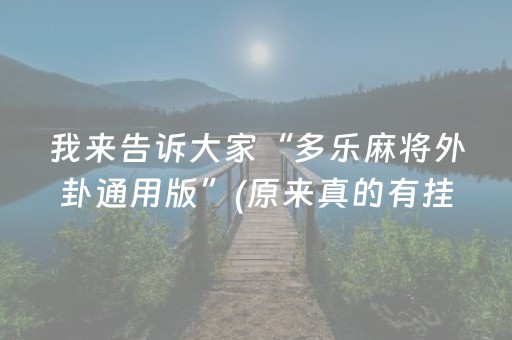 必看教程“手机麻将挂件（专用辅牌神器免安装）