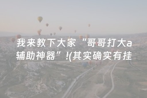 我来教下大家“哥哥打大a辅助神器”!(其实确实有挂)-抖音