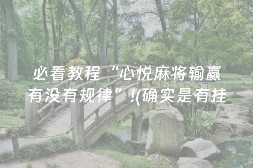 必看教程“心悦麻将输赢有没有规律”!(确实是有挂)-抖音