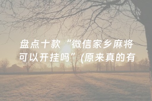 盘点十款“微信家乡麻将可以开挂吗”(原来真的有挂)-抖音