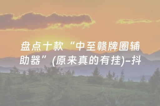 盘点十款“中至赣牌圈辅助器”(原来真的有挂)-抖音