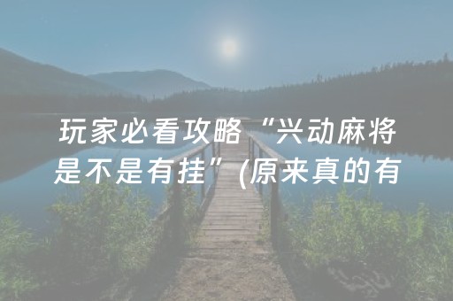 玩家必看攻略“兴动麻将是不是有挂”(原来真的有挂)-抖音