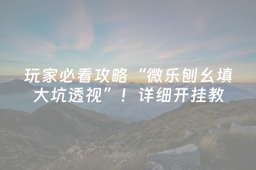 玩家实测“手机打麻将神器只赢不输神器（专用辅牌神器免安装）
