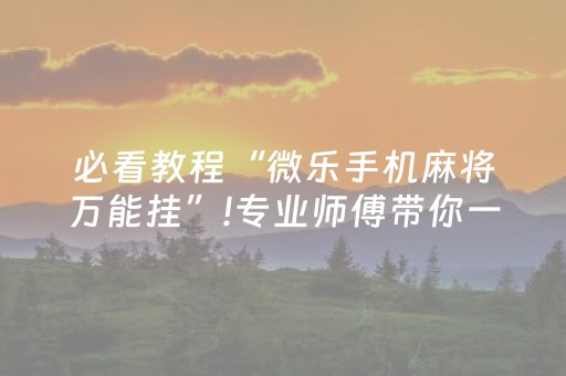 终于发现了“微信金花有挂吗（专用辅牌神器免安装）