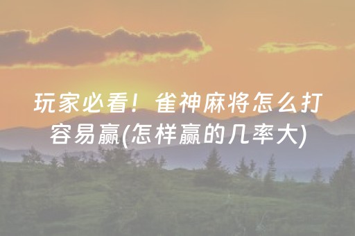 3分钟学会“麻将机按程序多少钱”（详细透视教程）-哔哩哔哩