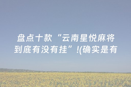 盘点十款“云南星悦麻将到底有没有挂”!(确实是有挂)-抖音