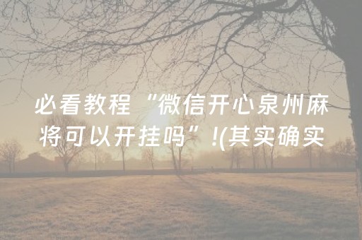 必看教程“微信开心泉州麻将可以开挂吗”!(其实确实有挂)-抖音