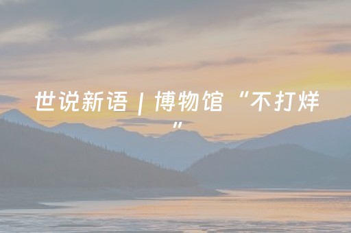 世说新语｜博物馆“不打烊”，往观众心坎上下功夫