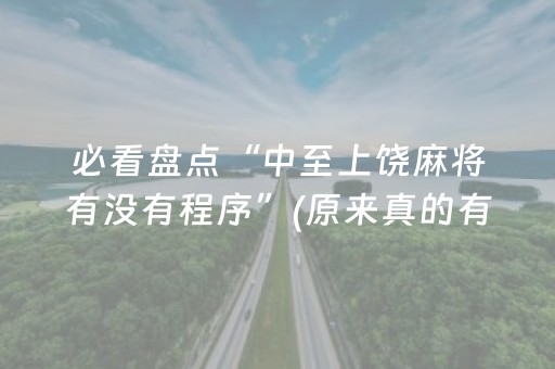 必看盘点“中至上饶麻将有没有程序”(原来真的有挂)-抖音