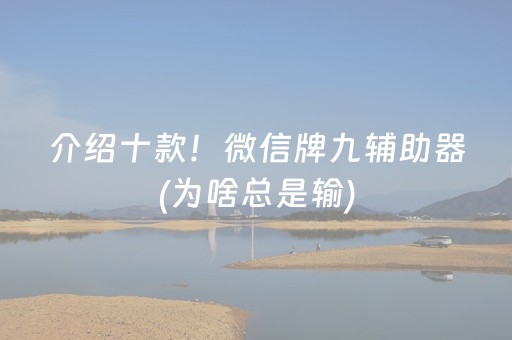 介绍十款！微信牌九辅助器(为啥总是输)