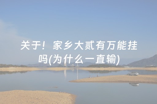 关于！家乡大贰有万能挂吗(为什么一直输)