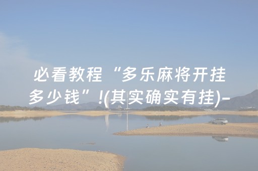 新版本“微乐河北麻将胡牌神器”（详细透视教程）-哔哩哔哩