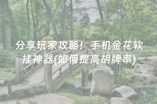分享玩家攻略！手机金花软挂神器(如何提高胡牌率)