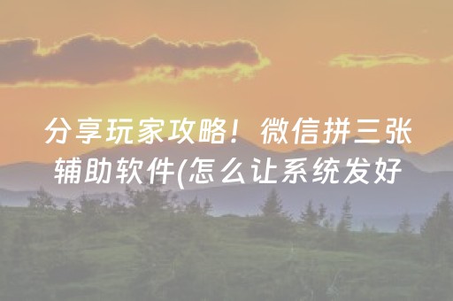 我来教大家“雀神广东麻将有挂的么”（详细透视教程）-哔哩哔哩