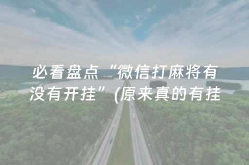 必看盘点“微信打麻将有没有开挂”(原来真的有挂)-抖音