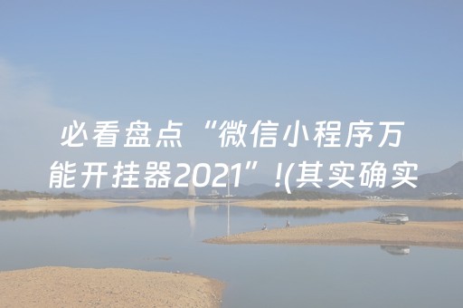 必看盘点“微信小程序万能开挂器2021”!(其实确实有挂)-抖音