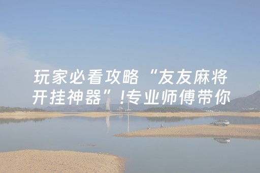玩家必看攻略“友友麻将开挂神器”!专业师傅带你一起了解（详细教程）-抖音