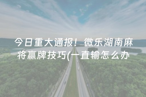 今日实测“微乐划水麻将小程序赢的技巧”（详细透视教程）-哔哩哔哩