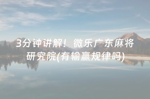 终于发现了“微乐河南麻将赢牌的技巧（助赢神器通用版）