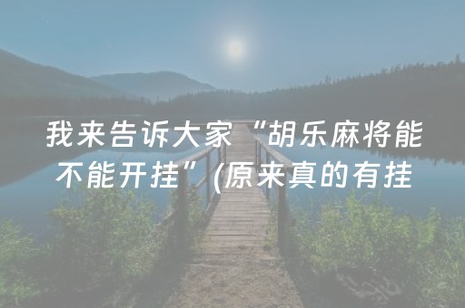 我来告诉大家“胡乐麻将能不能开挂”(原来真的有挂)-抖音