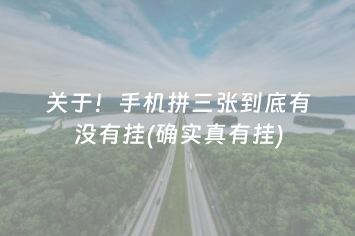 关于！手机拼三张到底有没有挂(确实真有挂)
