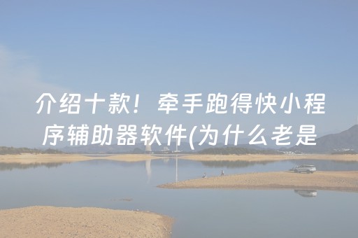 介绍十款！牵手跑得快小程序辅助器软件(为什么老是输)