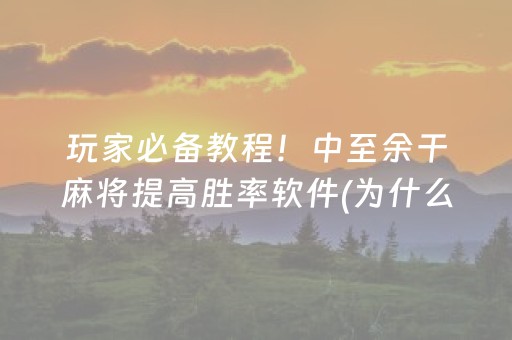 实测教程“微乐河北麻将胡牌神器（专用辅牌神器免安装）