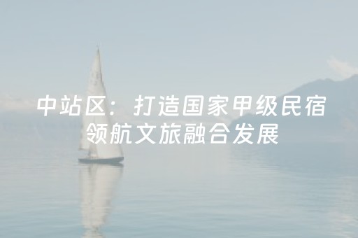 中站区：打造国家甲级民宿 领航文旅融合发展