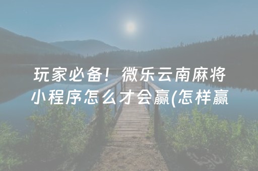 教程辅助“决胜麻将助手软件（助赢神器通用版）