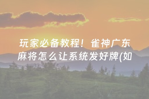 终于发现了“微乐辽宁麻将有没有挂（专用辅牌神器免安装）