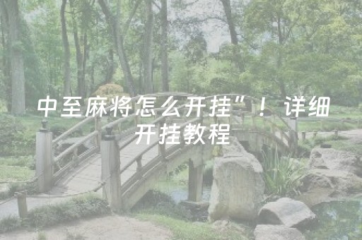 中至麻将怎么开挂”！详细开挂教程（确实真的有挂)-抖音