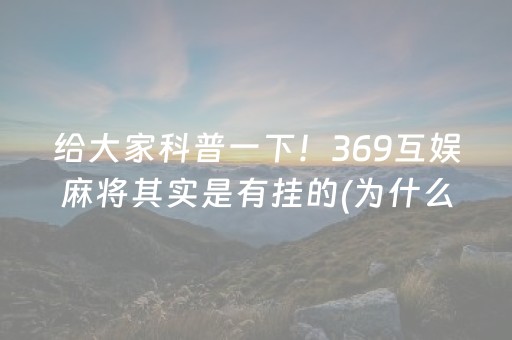 实测教程“雀神广东麻雀辅助器（助赢神器通用版）