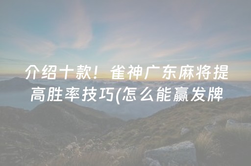 3分钟学会“微信小程序麻将控牌神器”（详细透视教程）-哔哩哔哩