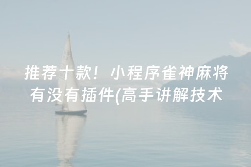 教程辅助“手机麻将做弊器最新款”（详细透视教程）-哔哩哔哩