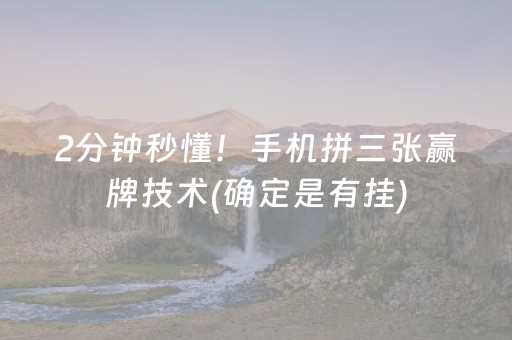 3分钟学会“手机打麻将神器只赢不输神器”（详细透视教程）-哔哩哔哩