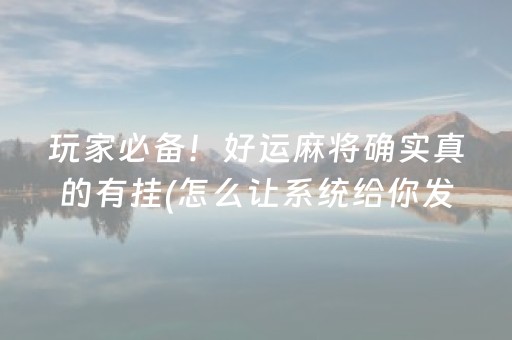 玩家必看攻略“中至小程序免费（助赢神器通用版）