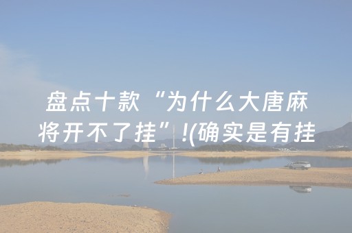 盘点十款“为什么大唐麻将开不了挂”!(确实是有挂)-抖音