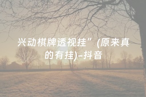 兴动棋牌透视挂”(原来真的有挂)-抖音