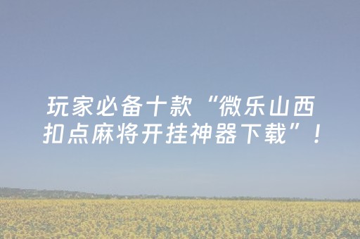 玩家必看攻略“麻将机程序在手机上怎样操作（助赢神器通用版）