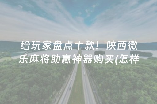 给玩家盘点十款！陕西微乐麻将助赢神器购买(怎样设置好牌)