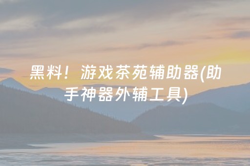 玩家必备教程“手机十三道有外挂吗（助赢神器通用版）
