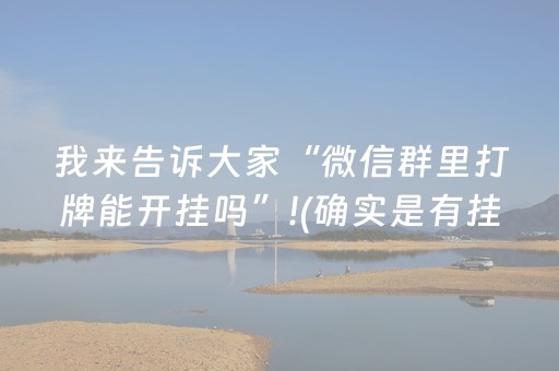 我来告诉大家“微信群里打牌能开挂吗”!(确实是有挂)-抖音