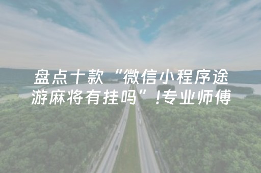 盘点十款“微信小程序途游麻将有挂吗”!专业师傅带你一起了解（详细教程）-抖音