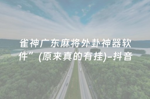 雀神广东麻将外卦神器软件”(原来真的有挂)-抖音